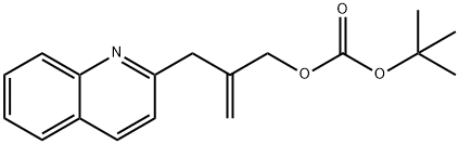 叔-丁基 (2-(喹啉-2-基甲基)烯丙基) 碳酸盐 结构式