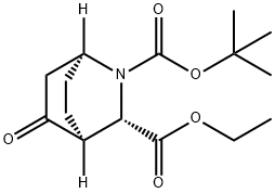 (1S,3S,4S)-2-BOC-5-氧代-2-氮杂双环[2.2.2]辛烷-3-甲酸乙酯, 2380627-50-7, 结构式