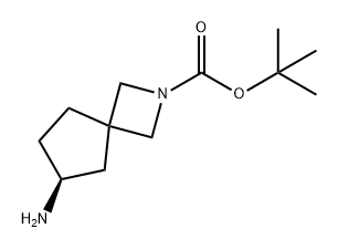 2-Azaspiro[3.4]octane-2-carboxylic acid, 6-amino-, 1,1-dimethylethyl ester, (6S)- Structure