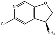 (3S)-5-Chloro-2,3-dihydrofuro[2,3-c]pyridin-3-amine Structure