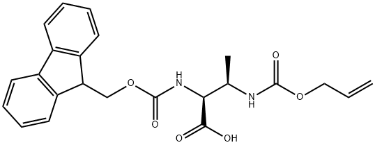 (2S,3R)-(Fmoc-amino)-3-allyloxy-carbonylaminobutyricacid,≥99%(HPLC,TLC) Structure