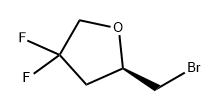Furan, 2-(bromomethyl)-4,4-difluorotetrahydro-, (2R)- Struktur