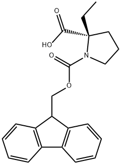 (2S)-Fmoc-Pro(2-Ethyl)-OH 结构式