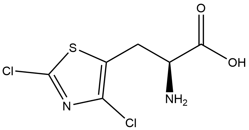 (S)-2-氨基-3-(4-溴-2-噻唑基)丙酸, 2382423-81-4, 结构式
