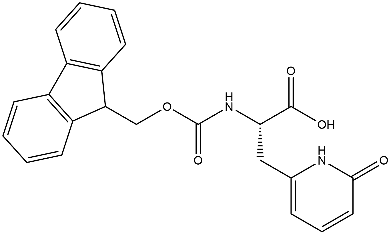 2-Pyridinepropanoic acid, α-(((9H-fluoren-9-ylmethoxy)carbo Struktur
