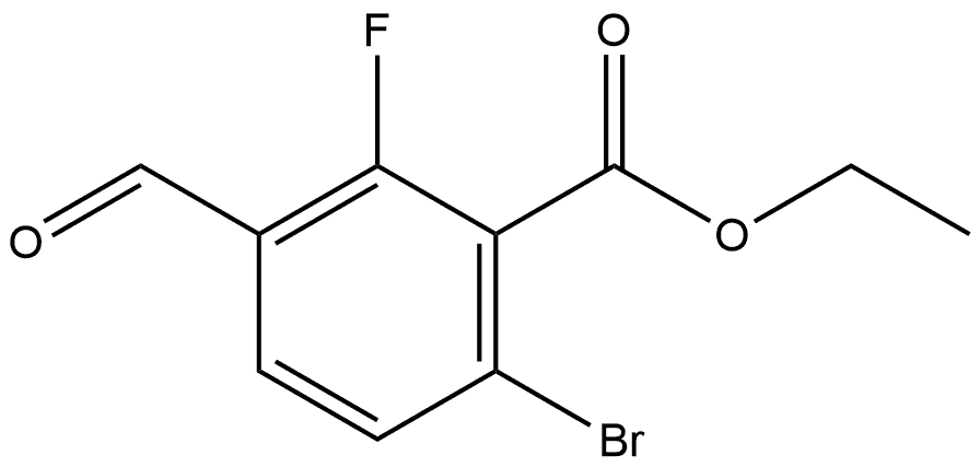 Ethyl 6-bromo-2-fluoro-3-formylbenzoate Struktur