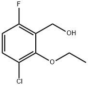 (3-chloro-2-ethoxy-6-fluorophenyl)methanol Structure