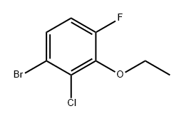 1-Bromo-2-chloro-3-ethoxy-4-fluorobenzene 结构式