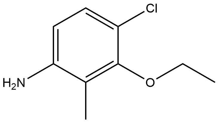 4-Chloro-3-ethoxy-2-methylbenzenamine Structure