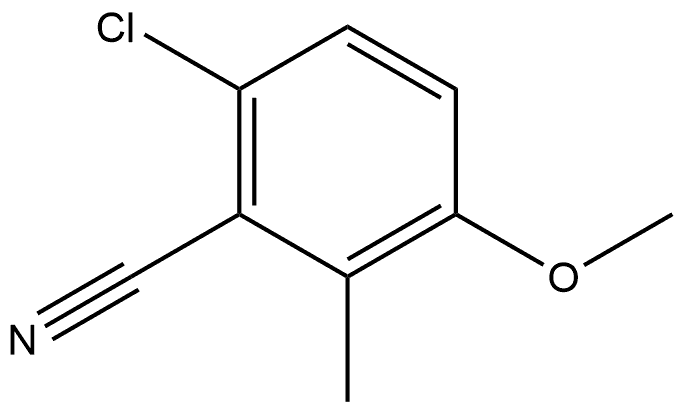 6-Chloro-3-methoxy-2-methylbenzonitrile 结构式
