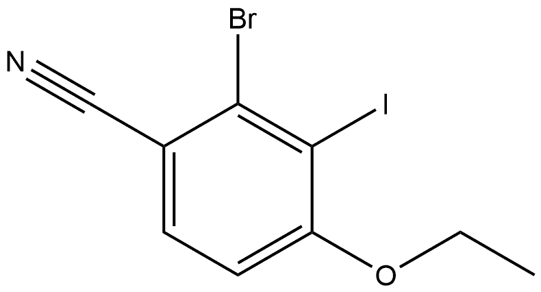 2-Bromo-4-ethoxy-3-iodobenzonitrile 结构式