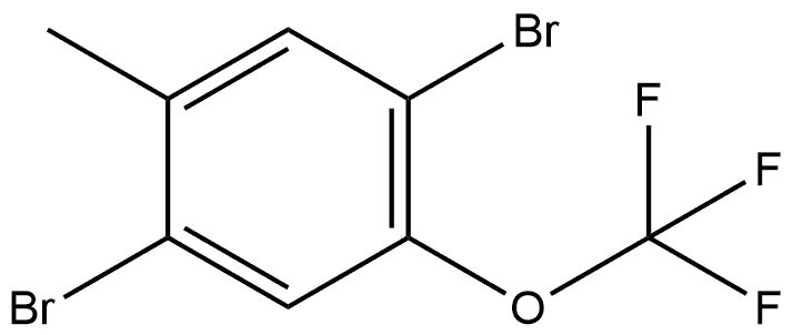 1,4-Dibromo-2-methyl-5-(trifluoromethoxy)benzene Structure