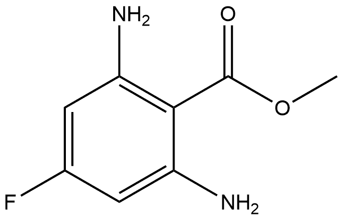 2,6-二氨基-4-氟苯甲酸甲酯, 2383691-22-1, 结构式