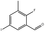 2-fluoro-5-iodo-3-methylbenzaldehyde 结构式