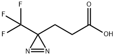 3H-Diazirine-3-propanoic acid, 3-(trifluoromethyl)- Struktur