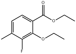 Ethyl 2-ethoxy-3-fluoro-4-methylbenzoate 结构式