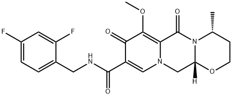 2H-Pyrido[1',2':4,5]pyrazino[2,1-b][1,3]oxazine-9-carboxamide, N-[(2,4-difluorophenyl)methyl]-3,4,6,8,12,12a-hexahydro-7-methoxy-4-methyl-6,8-dioxo-, (4R,12aR)- Structure