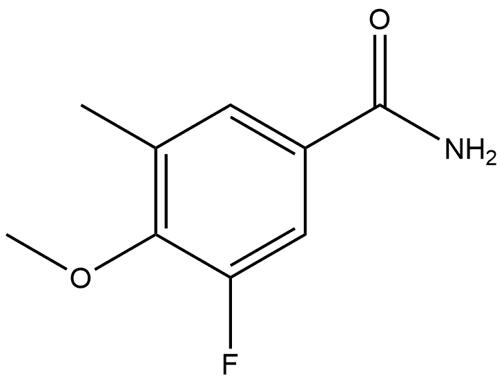 3-Fluoro-4-methoxy-5-methylbenzamide