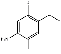 Benzenamine, 5-bromo-4-ethyl-2-iodo- Struktur