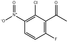 1-(2-chloro-6-fluoro-3-nitrophenyl)ethanone Struktur