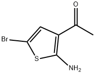 1-(2-氨基-5-溴噻吩-3-基)乙酮 结构式