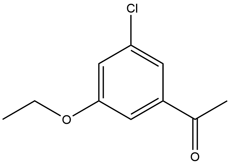 1-(3-chloro-5-ethoxyphenyl)ethanone Struktur