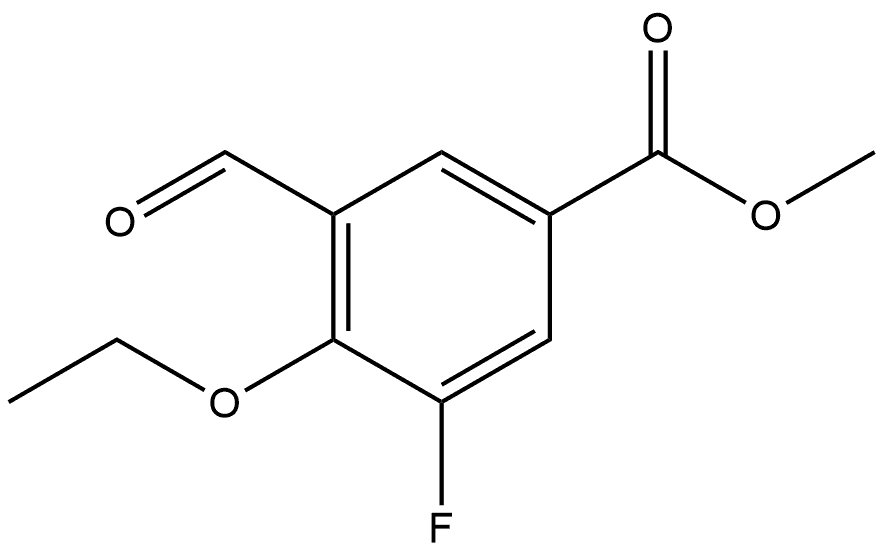 Methyl 4-ethoxy-3-fluoro-5-formylbenzoate Structure