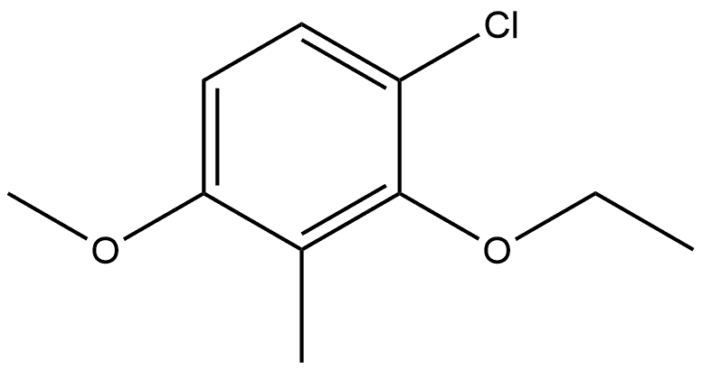 1-Chloro-2-ethoxy-4-methoxy-3-methylbenzene 结构式
