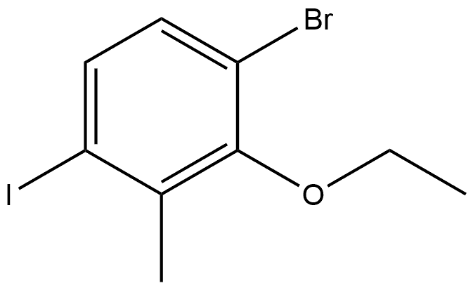 1-Bromo-2-ethoxy-4-iodo-3-methylbenzene Structure