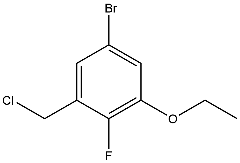 5-Bromo-1-(chloromethyl)-3-ethoxy-2-fluorobenzene Structure