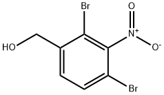 Benzenemethanol, 2,4-dibromo-3-nitro- Struktur