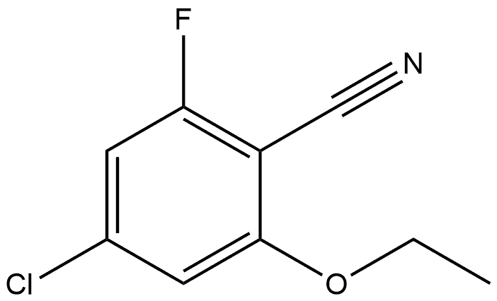 4-Chloro-2-ethoxy-6-fluorobenzonitrile 结构式