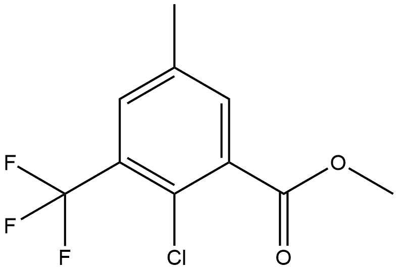 Methyl 2-chloro-5-methyl-3-(trifluoromethyl)benzoate Structure