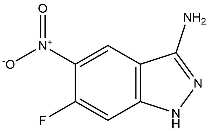 6-fluoro-5-nitro-1H-indazol-3-amine Struktur