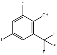 2-Fluoro-4-iodo-6-(trifluoromethyl)phenol,2384787-01-1,结构式