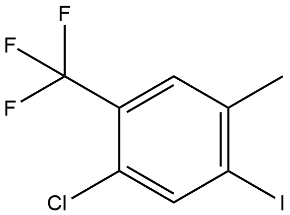 1-Chloro-5-iodo-4-methyl-2-(trifluoromethyl)benzene Structure