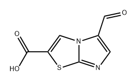 Imidazo[2,1-b]thiazole-2-carboxylic acid, 5-formyl- Structure