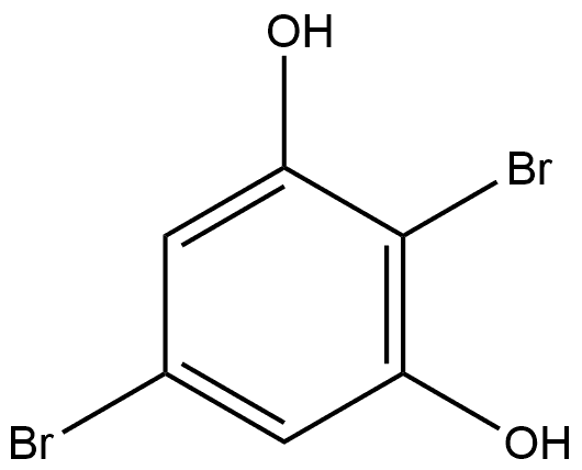 2,5-Dibromo-1,3-benzenediol 结构式