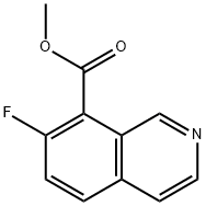 7-氟异喹啉-8-甲酸甲酯, 2385018-51-7, 结构式