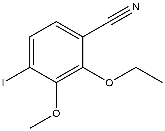 2-Ethoxy-4-iodo-3-methoxybenzonitrile 结构式