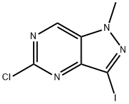 5-Chloro-3-iodo-1-methyl-1H-pyrazolo[4,3-d]pyrimidine Structure