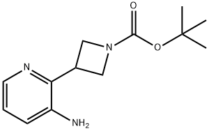 1-Azetidinecarboxylic acid, 3-(3-amino-2-pyridinyl)-, 1,1-dimethylethyl ester Structure