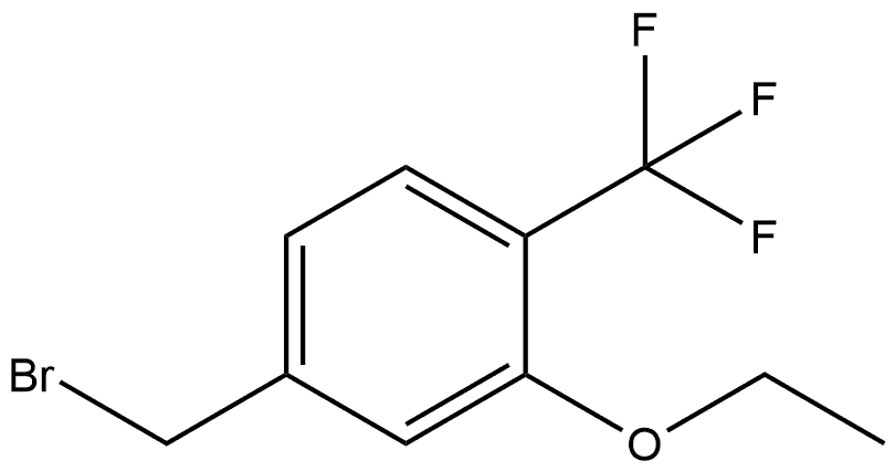 4-(Bromomethyl)-2-ethoxy-1-(trifluoromethyl)benzene 结构式