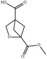 2-Oxabicyclo[2.1.1]hexane-1,4-dicarboxylic acid, 1-methyl ester Structure