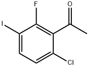 1-(6-Chloro-2-fluoro-3-iodophenyl)ethanone 结构式