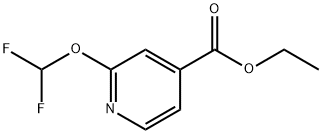 2-(二氟甲氧基)异烟酸乙酯, 2385283-32-7, 结构式