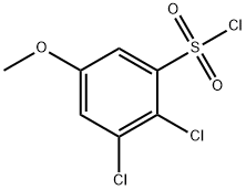 Benzenesulfonyl chloride, 2,3-dichloro-5-methoxy- Structure