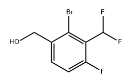 (2-溴-3-(二氟甲基)-4-氟苯基)甲醇, 2385292-41-9, 结构式