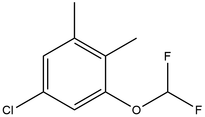 5-Chloro-1-(difluoromethoxy)-2,3-dimethylbenzene 结构式