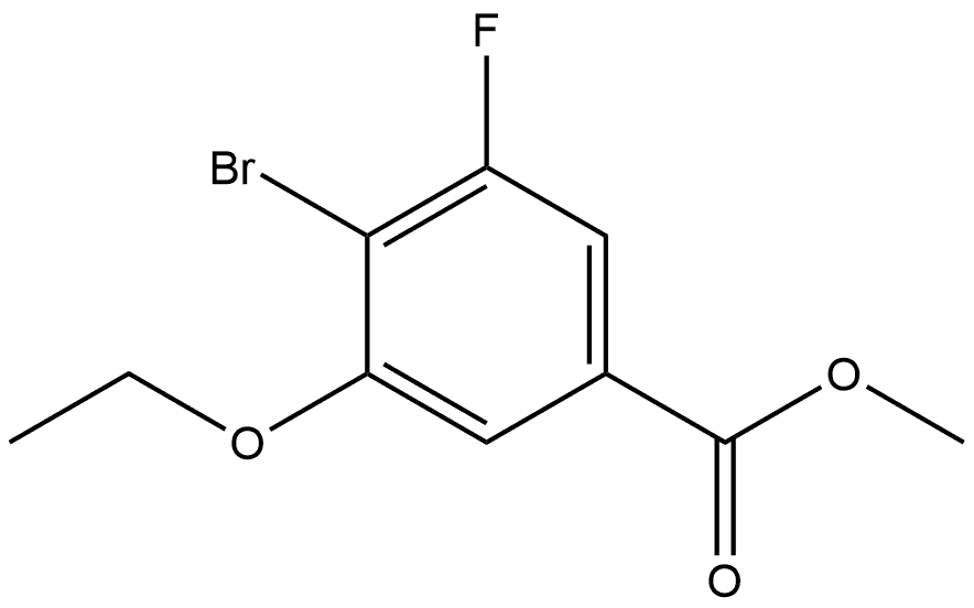 Methyl 4-bromo-3-ethoxy-5-fluorobenzoate,2385430-04-4,结构式